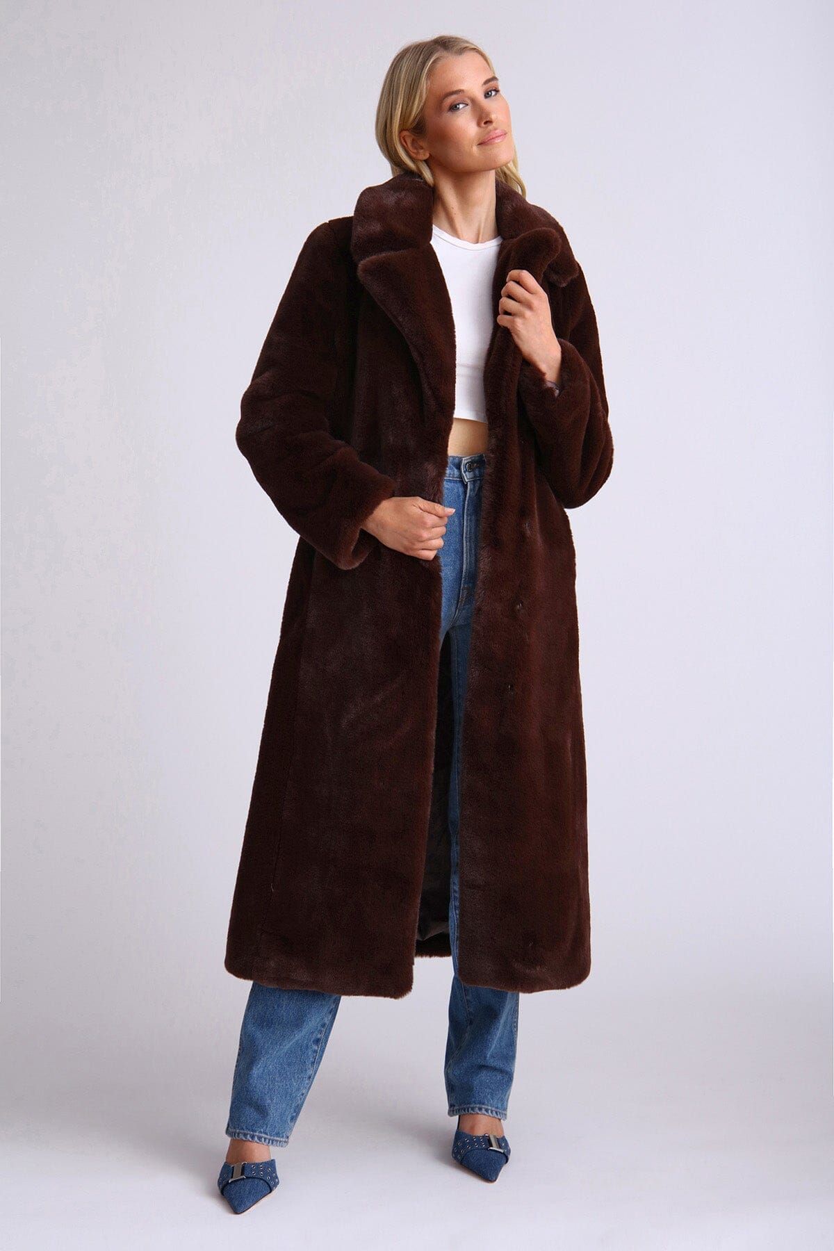 Faux Fur Maxi Coat sold by Avec Les Filles product image thumbnail 4