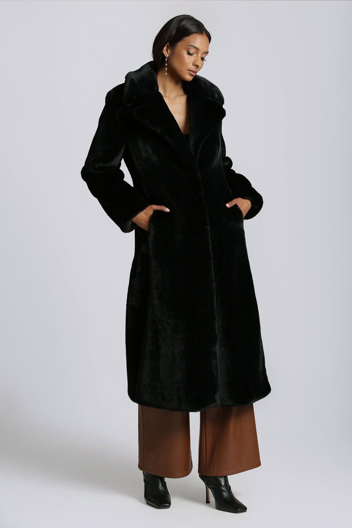 Faux Fur Maxi Coat sold by Avec Les Filles product image thumbnail 3