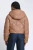 Faux-Ever Leather™ Cropped Puffer Jacket sold by Avec Les Filles