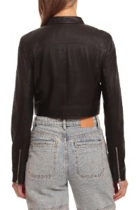 Faux-Ever Leather™ Cropped Moto Jacket sold by Avec Les Filles