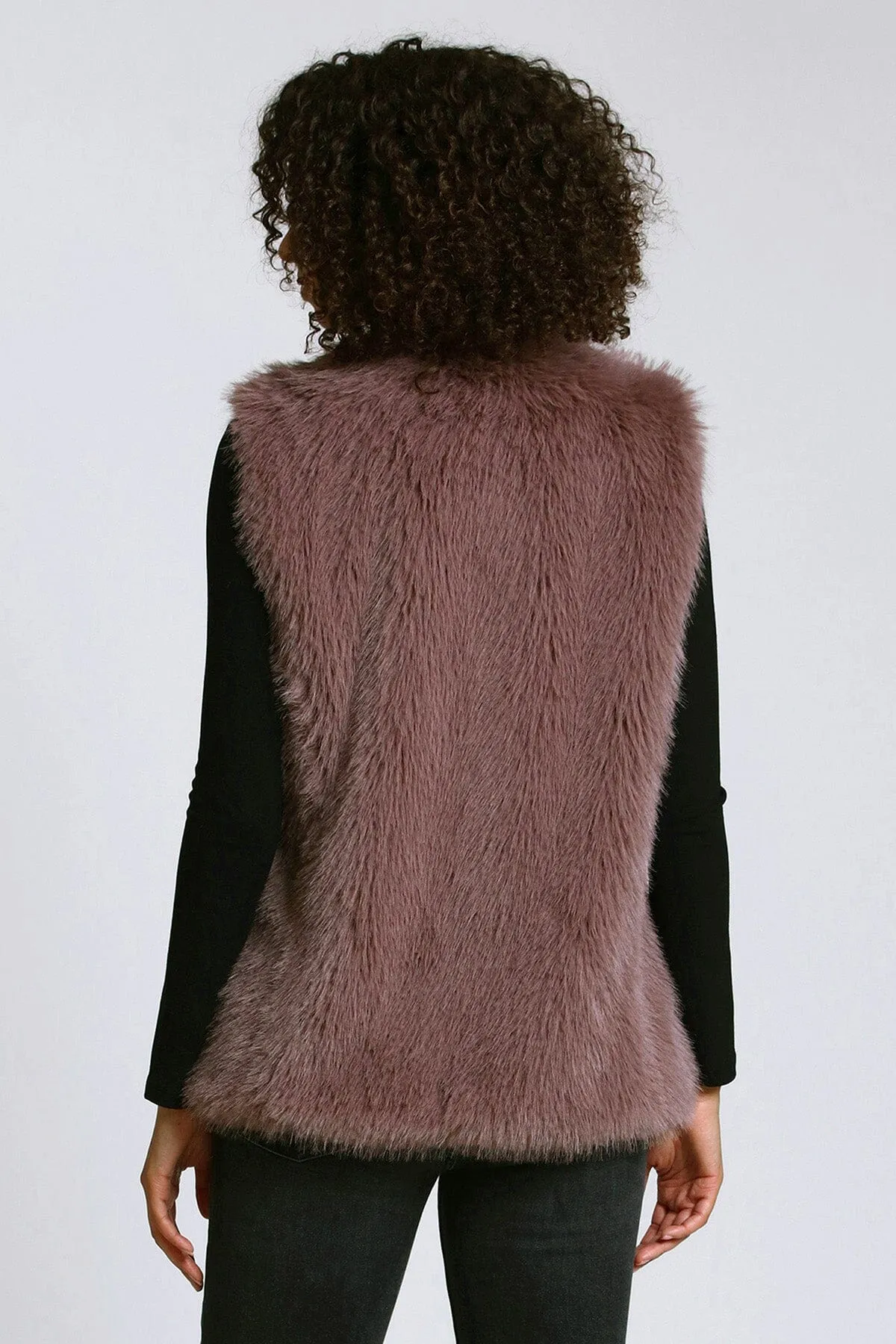 Faux Fur Toggle Vest sold by Avec Les Filles product image thumbnail 5