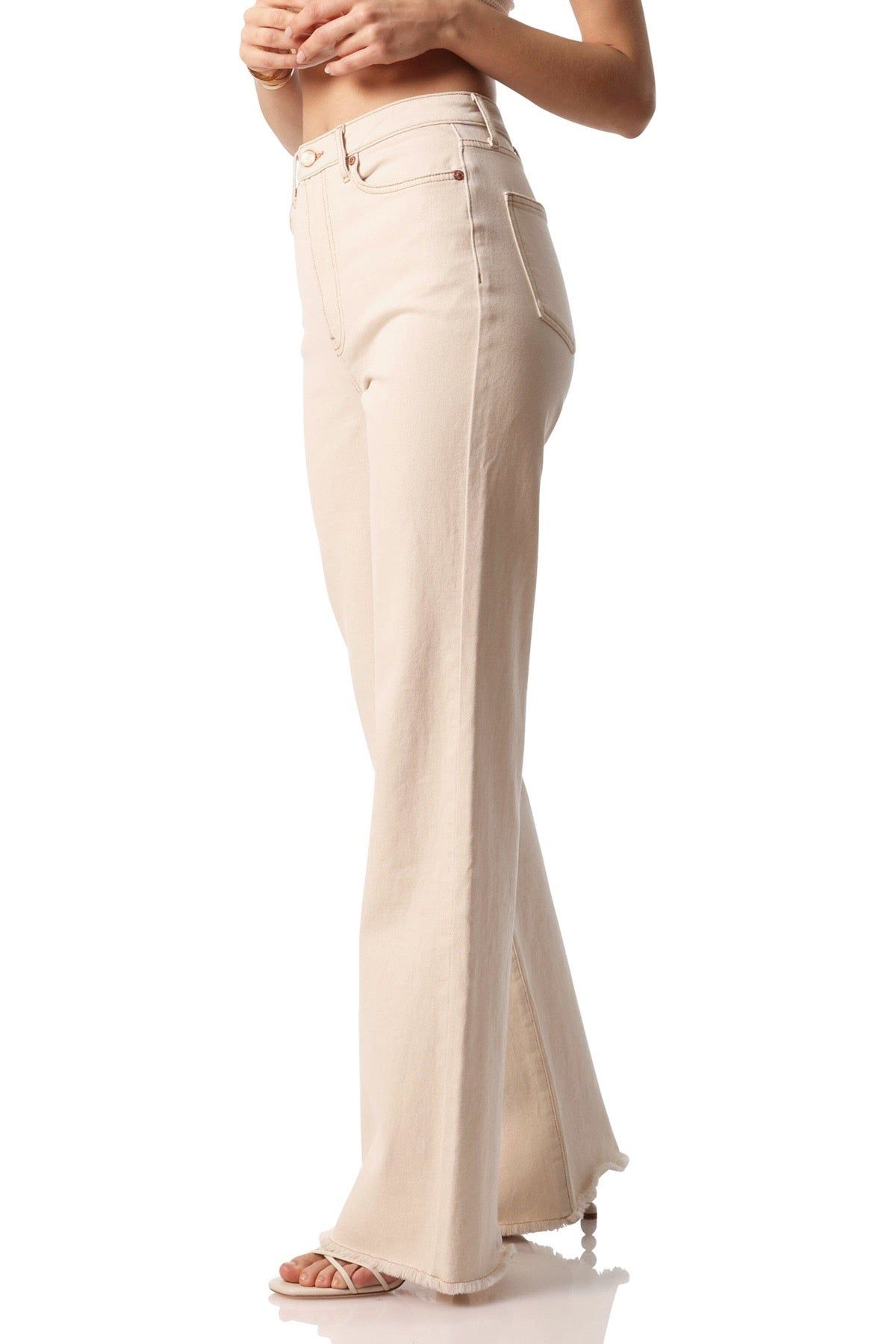 High Rise Stretch Flare Jeans sold by Avec Les Filles product image thumbnail 5