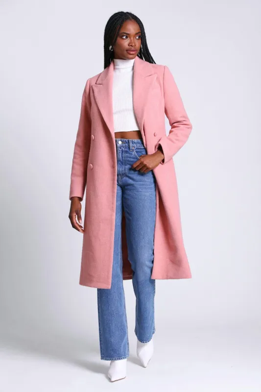 Tailored Double-Breasted Coat sold by Avec Les Filles