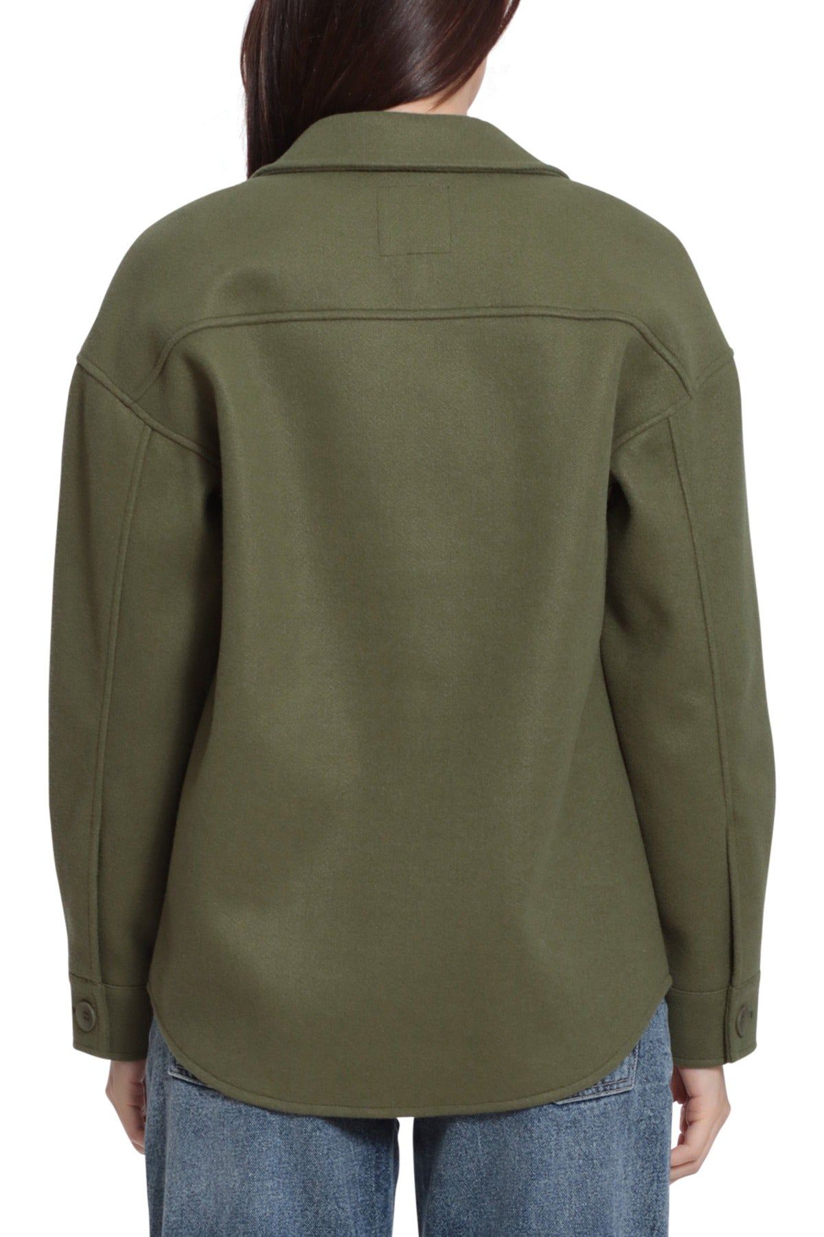 Relaxed Cozy Knit-Back Shacket sold by Avec Les Filles product image thumbnail 13