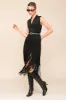 Faux Suede Tiered Fringe Midi Dress sold by Avec Les Filles
