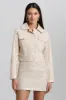 Glazed Faux-Ever Leather™ Trucker Jacket sold by Avec Les Filles