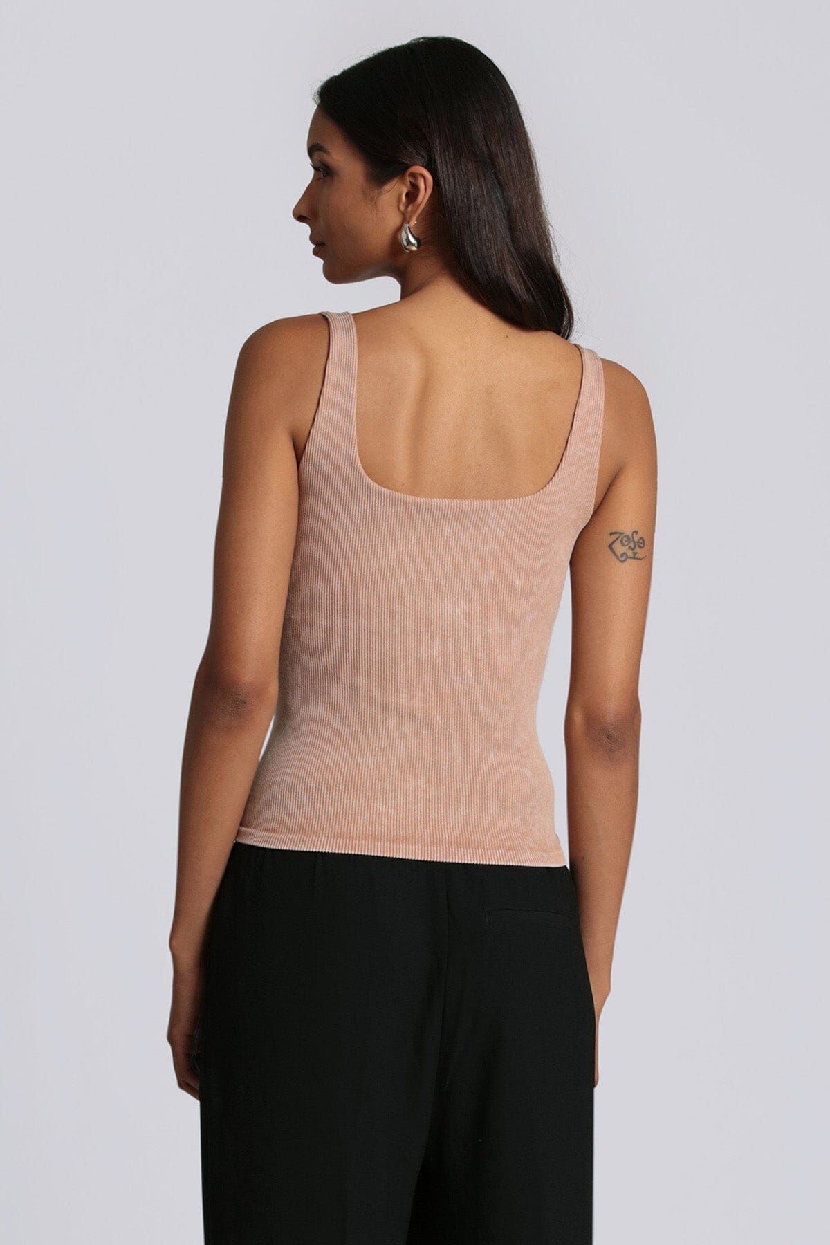 Seamless Rib Knit Tank Top sold by Avec Les Filles product image thumbnail 4