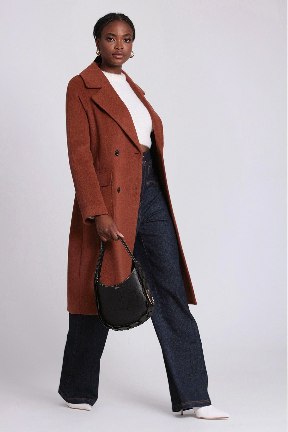 Wool Blend Double-Breasted Coat sold by Avec Les Filles product image thumbnail 2