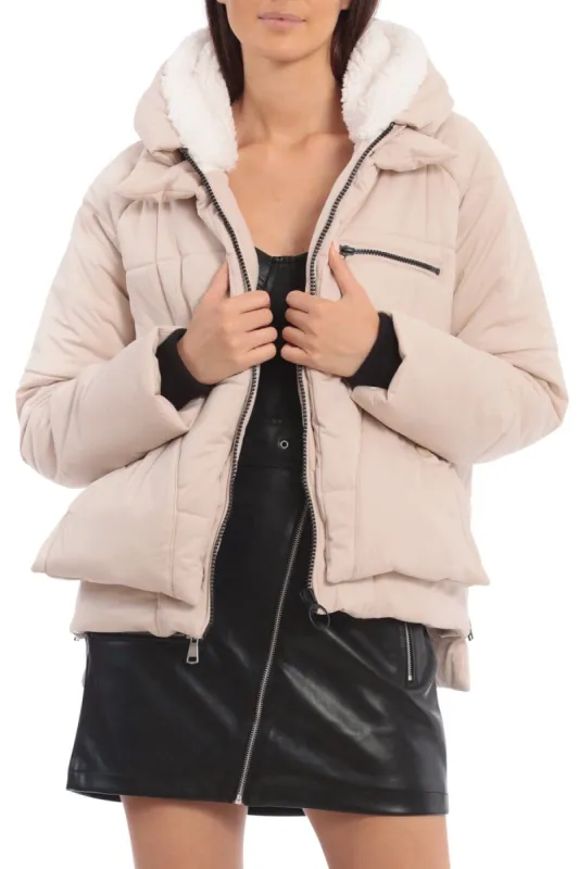 Water-Resistant Utility Puffer sold by Avec Les Filles