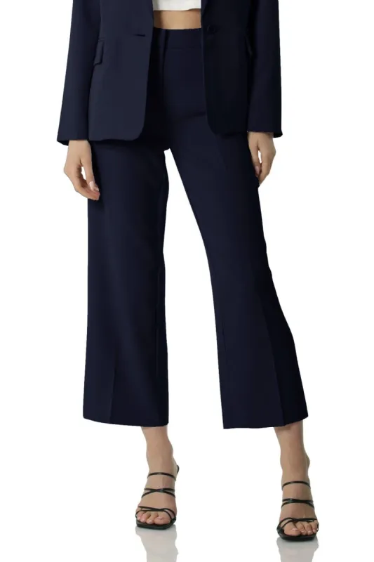 Bagatelle Collection Stretch Straight Leg Cropped Trouser sold by Avec Les Filles