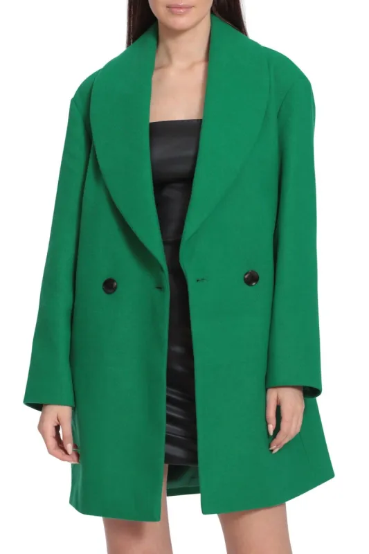 Oversized Shawl Collar Peacoat sold by Avec Les Filles
