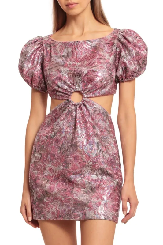 Puff Sleeve Cut-Out Mini Dress sold by Avec Les Filles