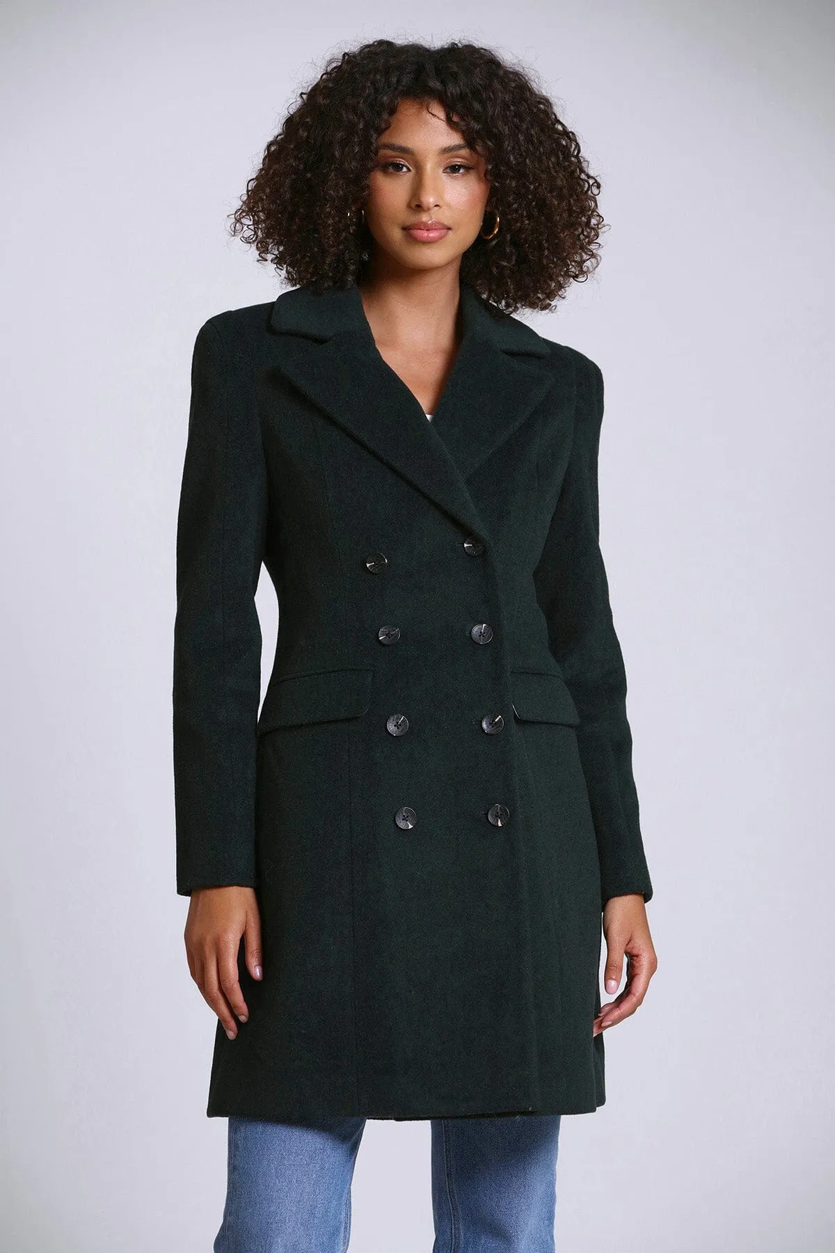 Wool Blend Double-Breasted Coat sold by Avec Les Filles product image thumbnail 4