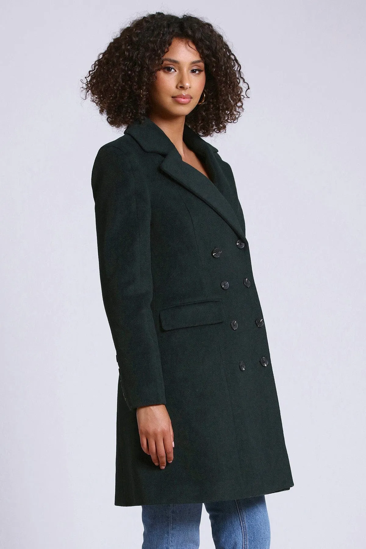 Wool Blend Double-Breasted Coat sold by Avec Les Filles product image thumbnail 5