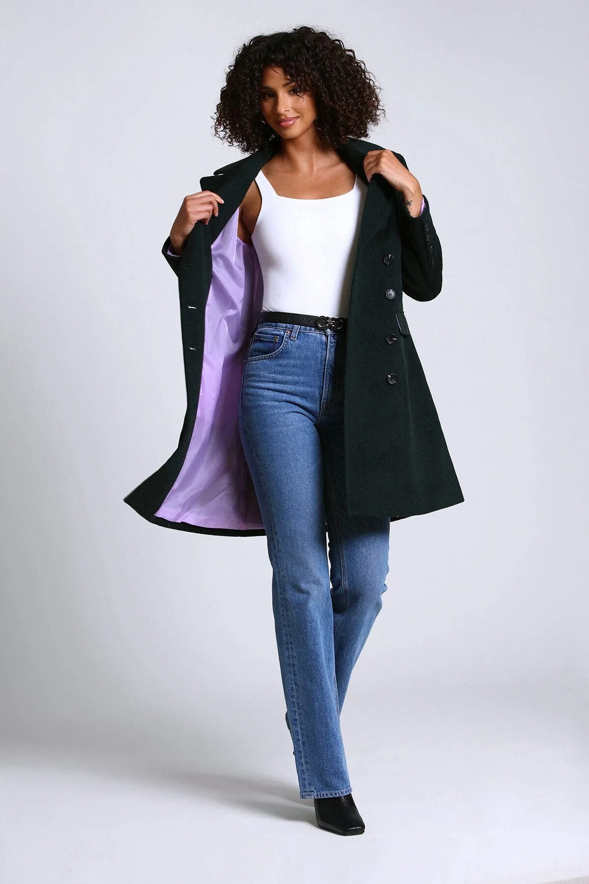 Wool Blend Double-Breasted Coat sold by Avec Les Filles product image thumbnail 2