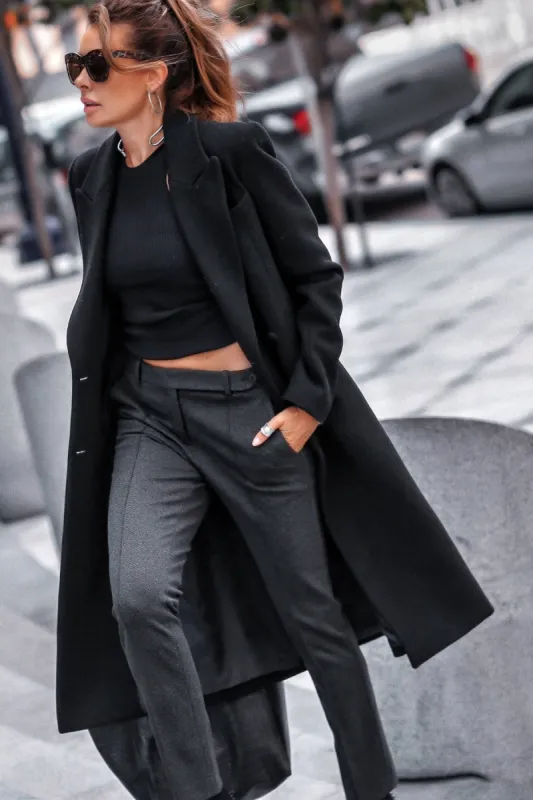 Double-Breasted Tailored Coat sold by Avec Les Filles