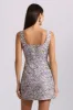 Floral Jacquard Tailored Mini Dress sold by Avec Les Filles