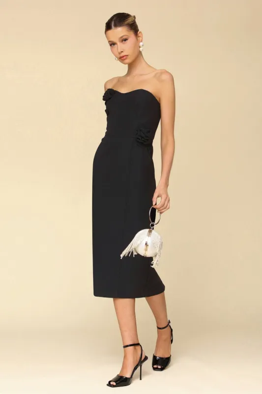 Rosette Embellished Sheath Dress sold by Avec Les Filles