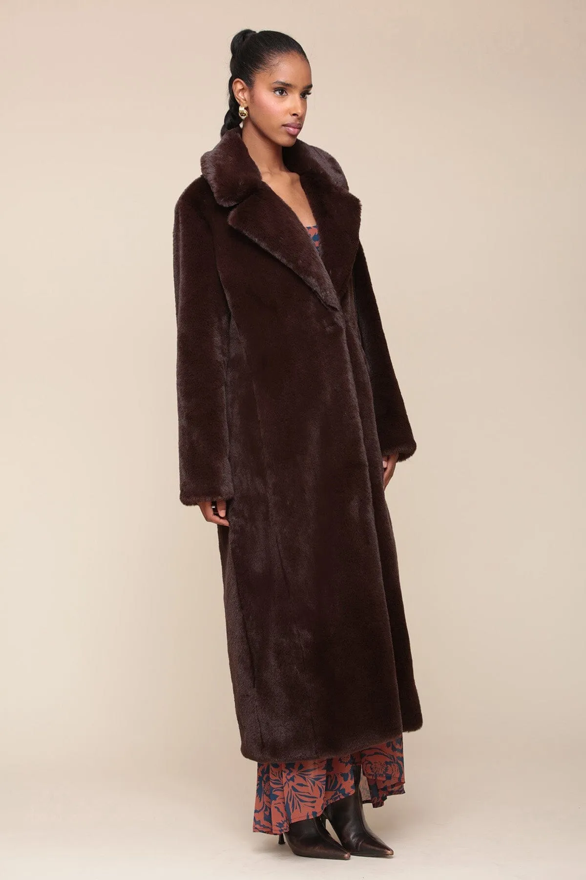 Maxi Faux Fur Coat sold by Avec Les Filles product image thumbnail 4
