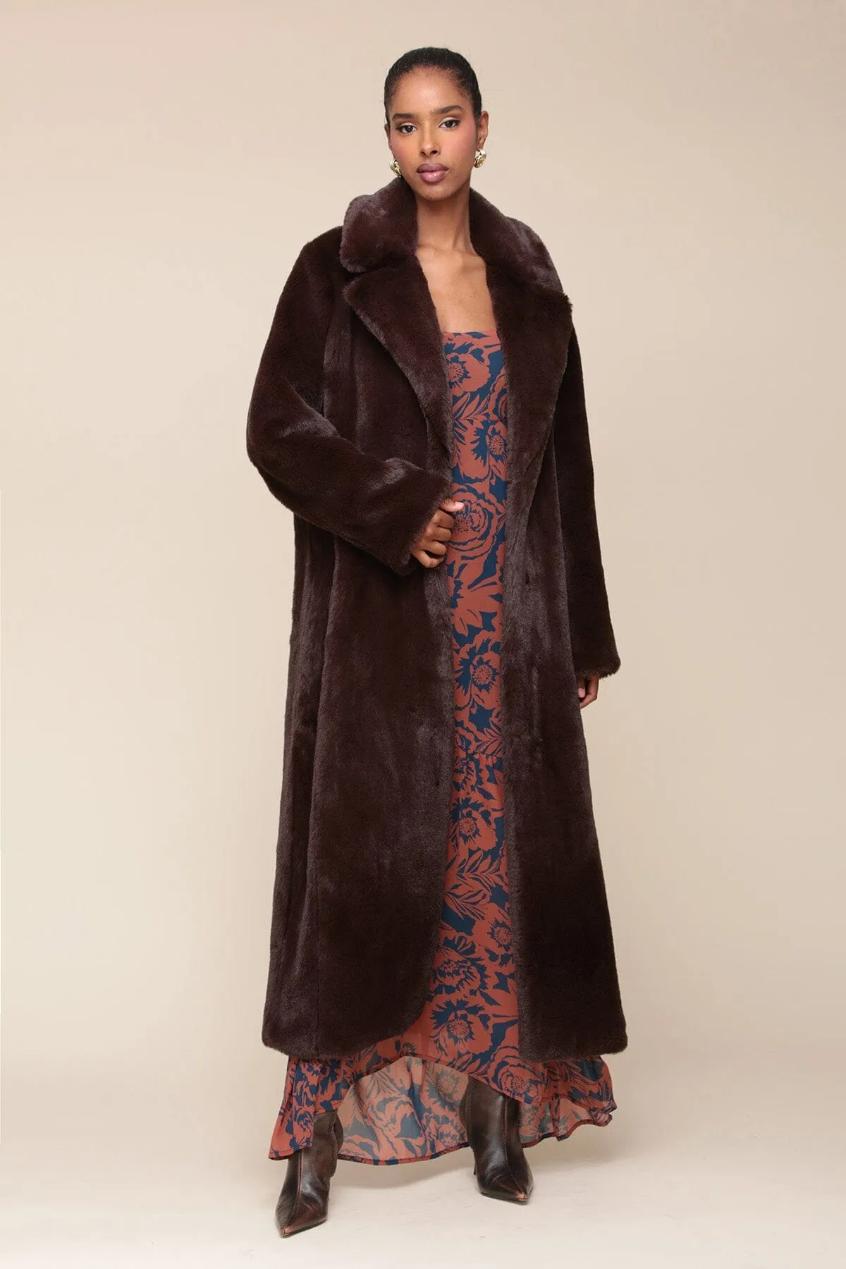 Maxi Faux Fur Coat sold by Avec Les Filles product image thumbnail 3