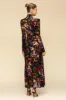 Dark Floral Drop-Waist Maxi Dress sold by Avec Les Filles