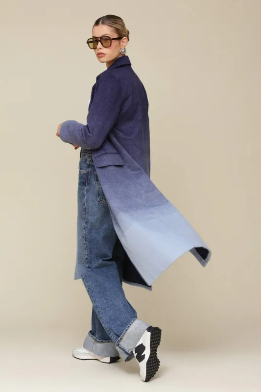 Ombré Wool Blend Tailored Coat sold by Avec Les Filles