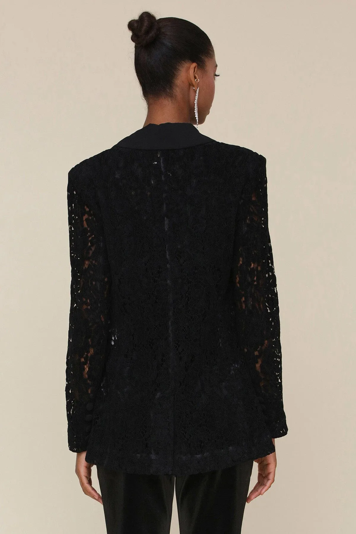 Double-Breasted Lace Blazer sold by Avec Les Filles product image thumbnail 5