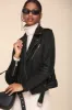 Genuine Leather Belted Biker Jacket sold by Avec Les Filles