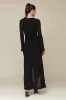 Ruched Mesh High Low Maxi Dress sold by Avec Les Filles