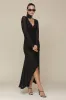 Ruched Mesh High Low Maxi Dress sold by Avec Les Filles