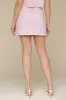 Rhinestone Trim Denim Mini Skirt sold by Avec Les Filles