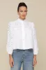 Cotton Broderie Anglaise Blouse sold by Avec Les Filles