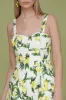 Printed Cotton Sweetheart Midi Dress sold by Avec Les Filles