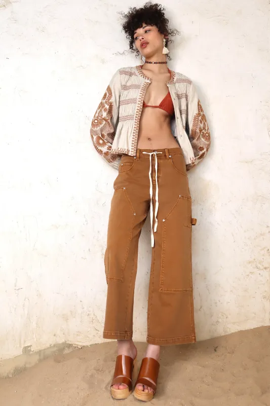 Cotton Wide Leg Cargo Pant sold by Avec Les Filles