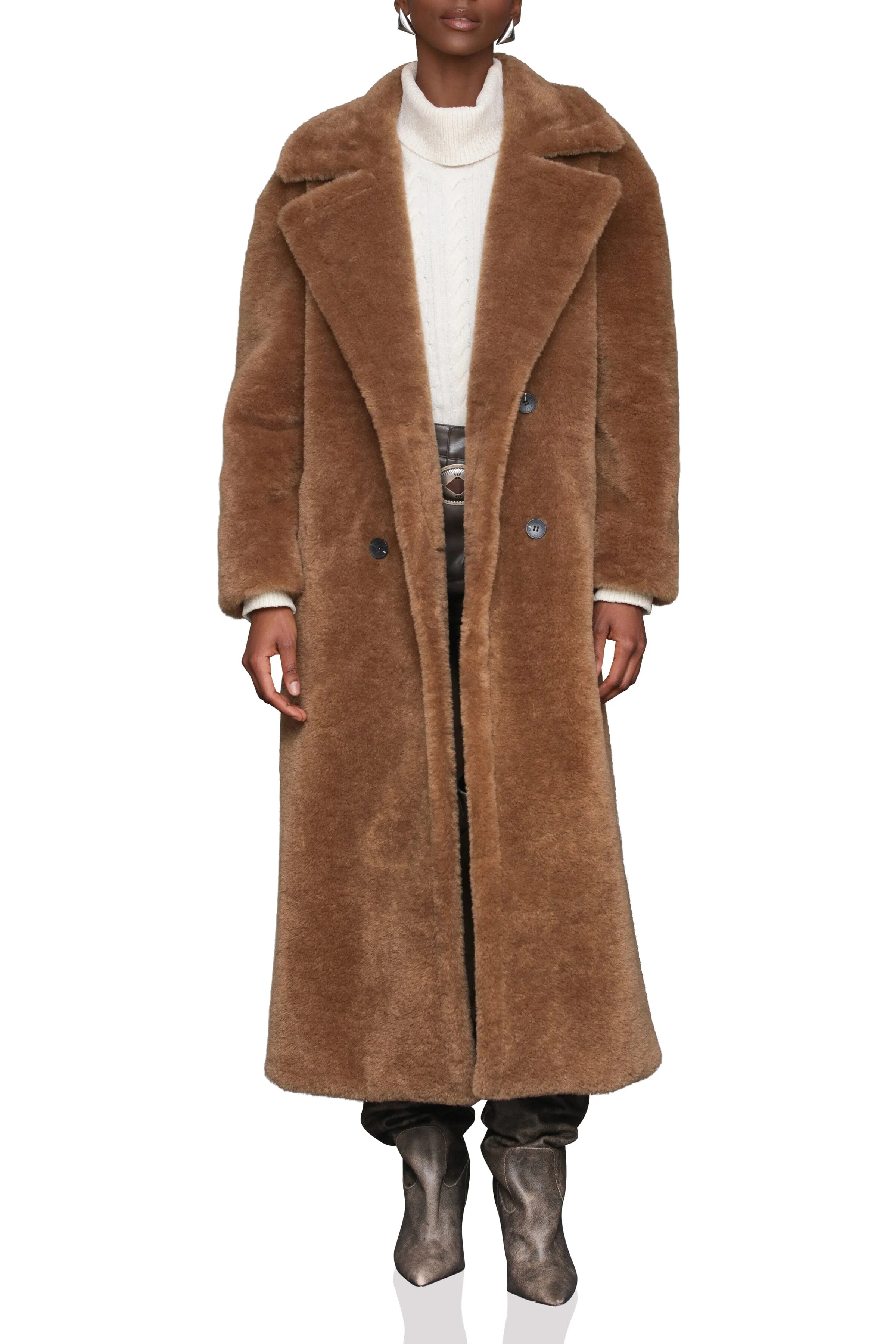 Faux Fur Maxi Coat sold by Avec Les Filles