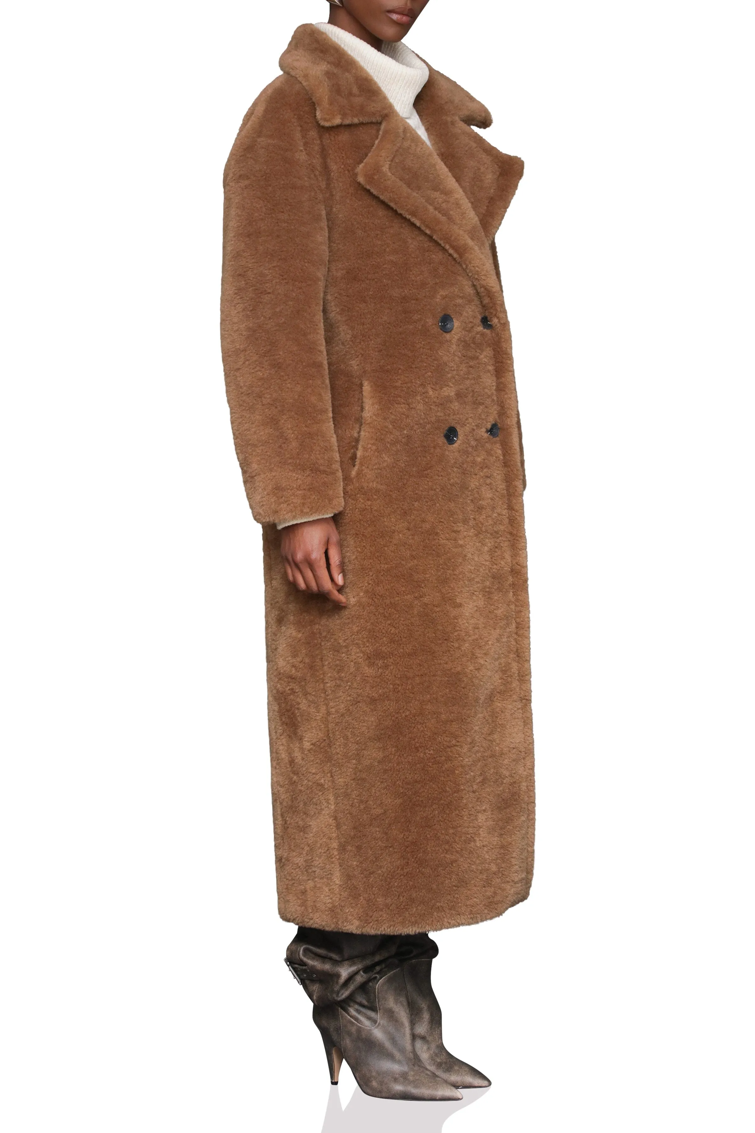 Faux Fur Maxi Coat sold by Avec Les Filles product image thumbnail 4