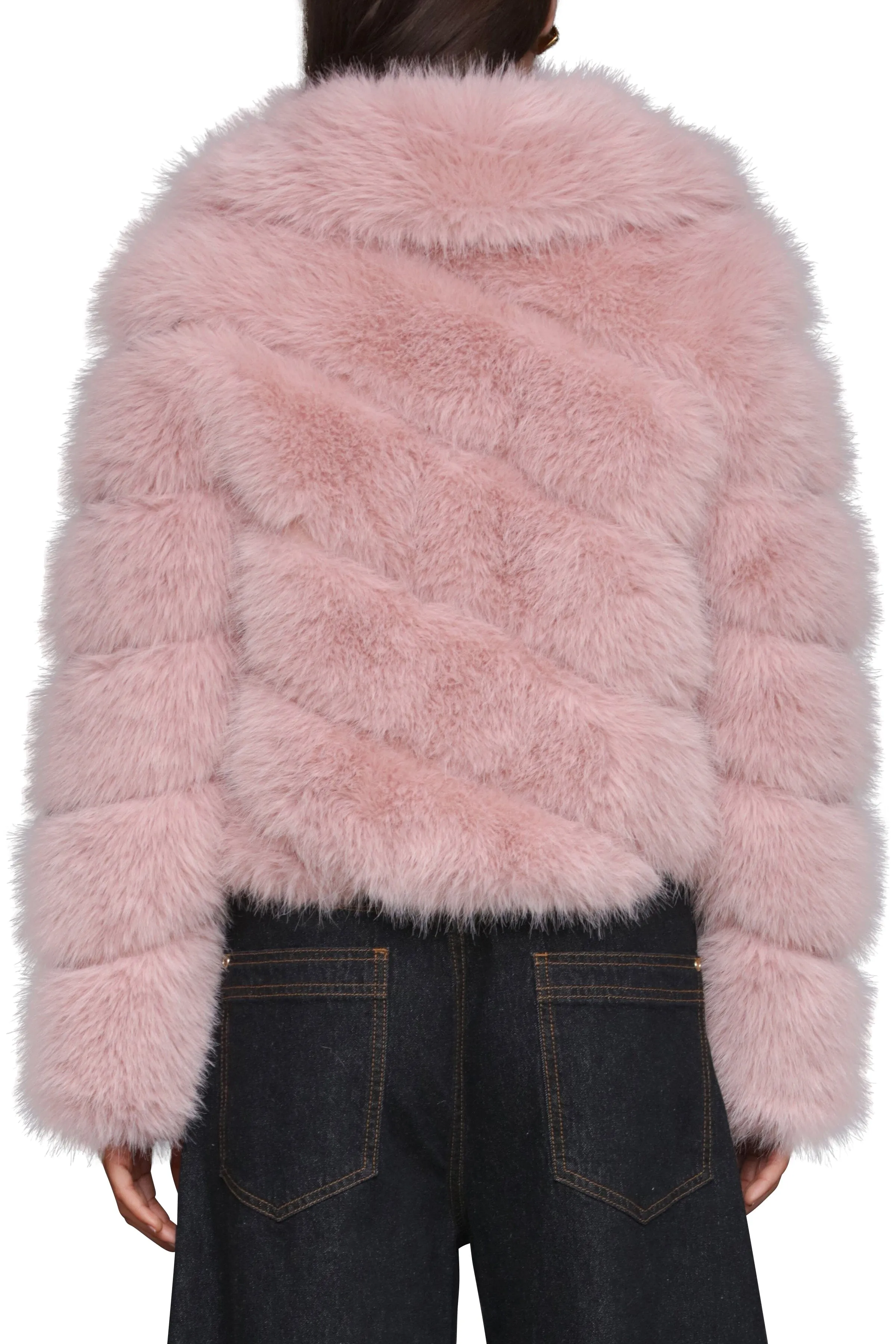 Luxe Faux Fur Paneled Coat sold by Avec Les Filles product image thumbnail 4