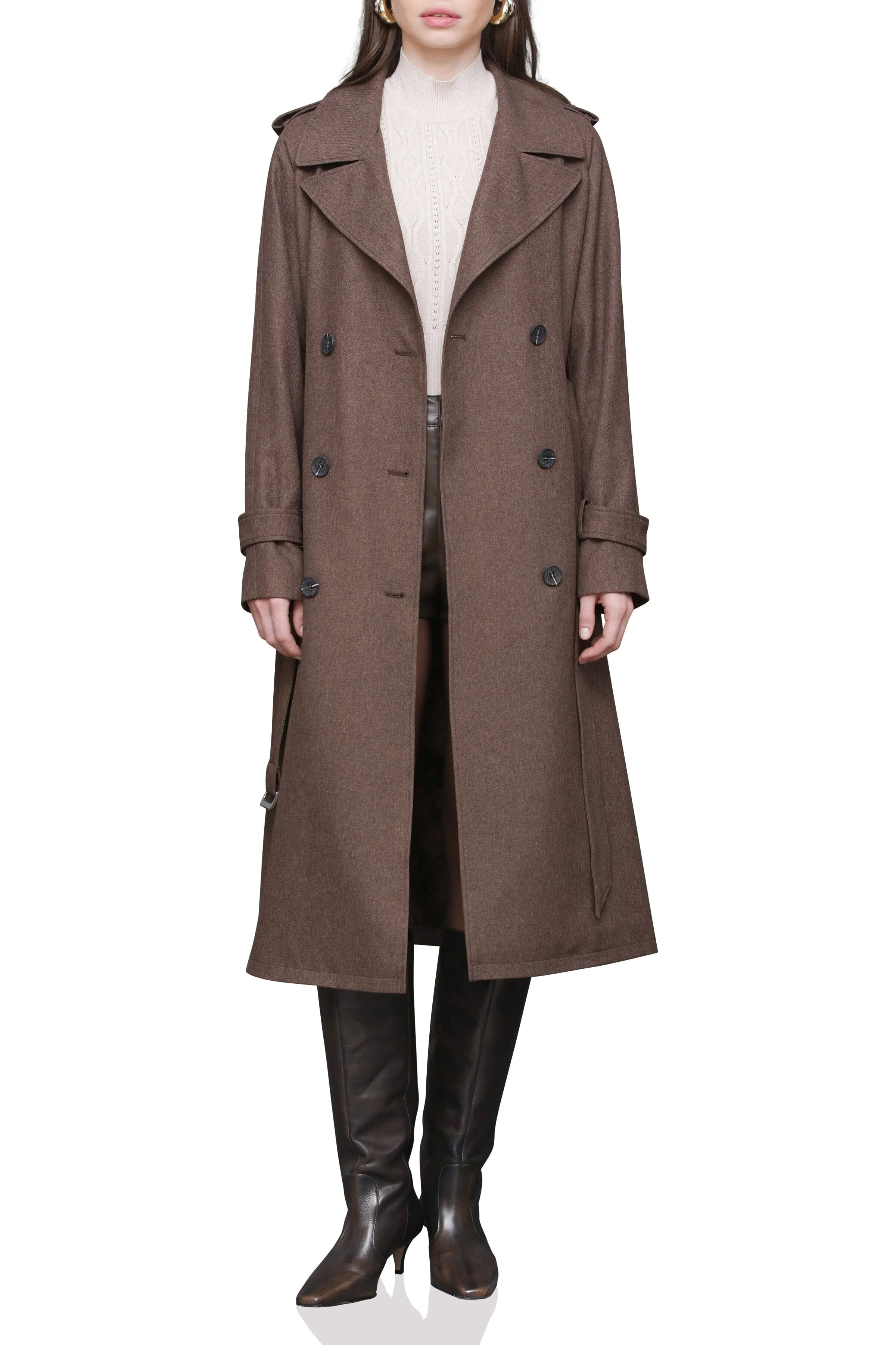 Belted Utility Trench Coat sold by Avec Les Filles product image thumbnail 4