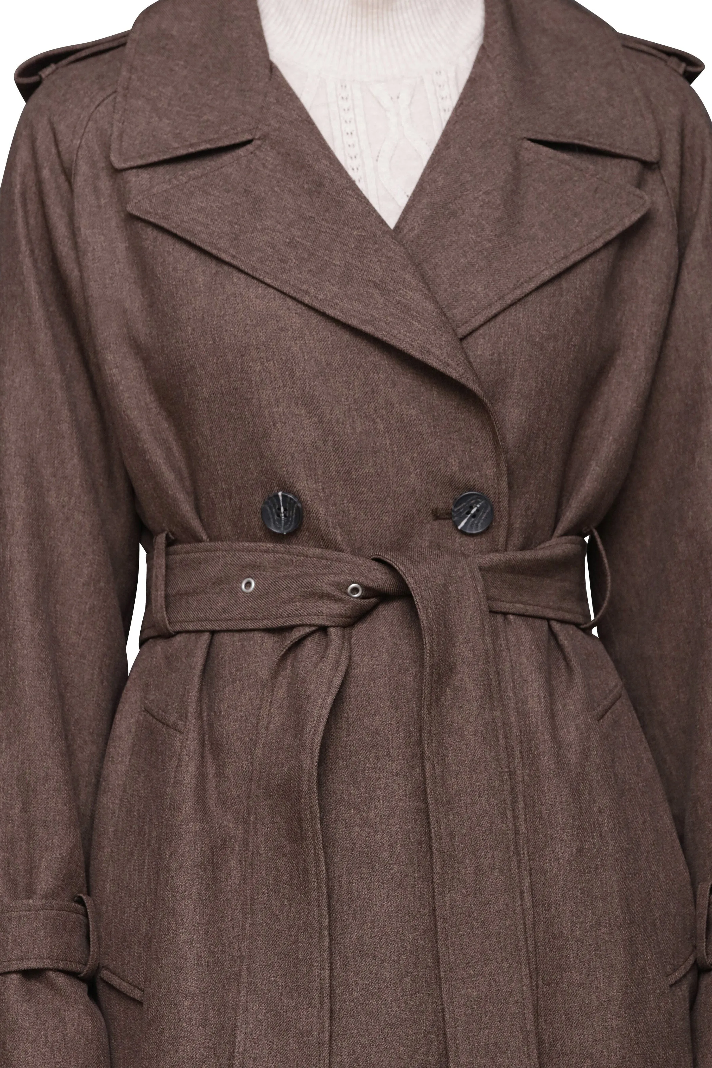 Belted Utility Trench Coat sold by Avec Les Filles product image thumbnail 3