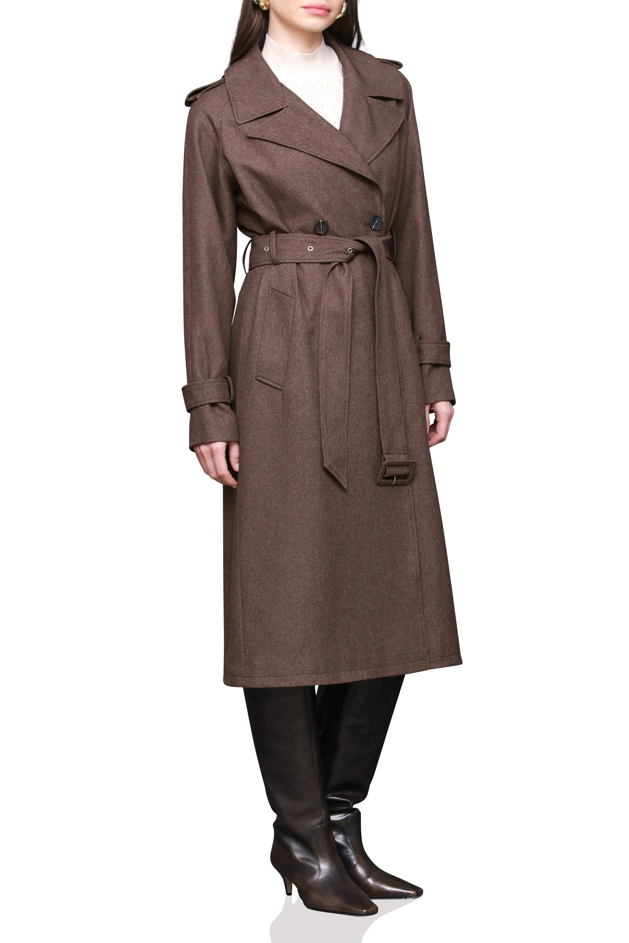 Belted Utility Trench Coat sold by Avec Les Filles product image thumbnail 5