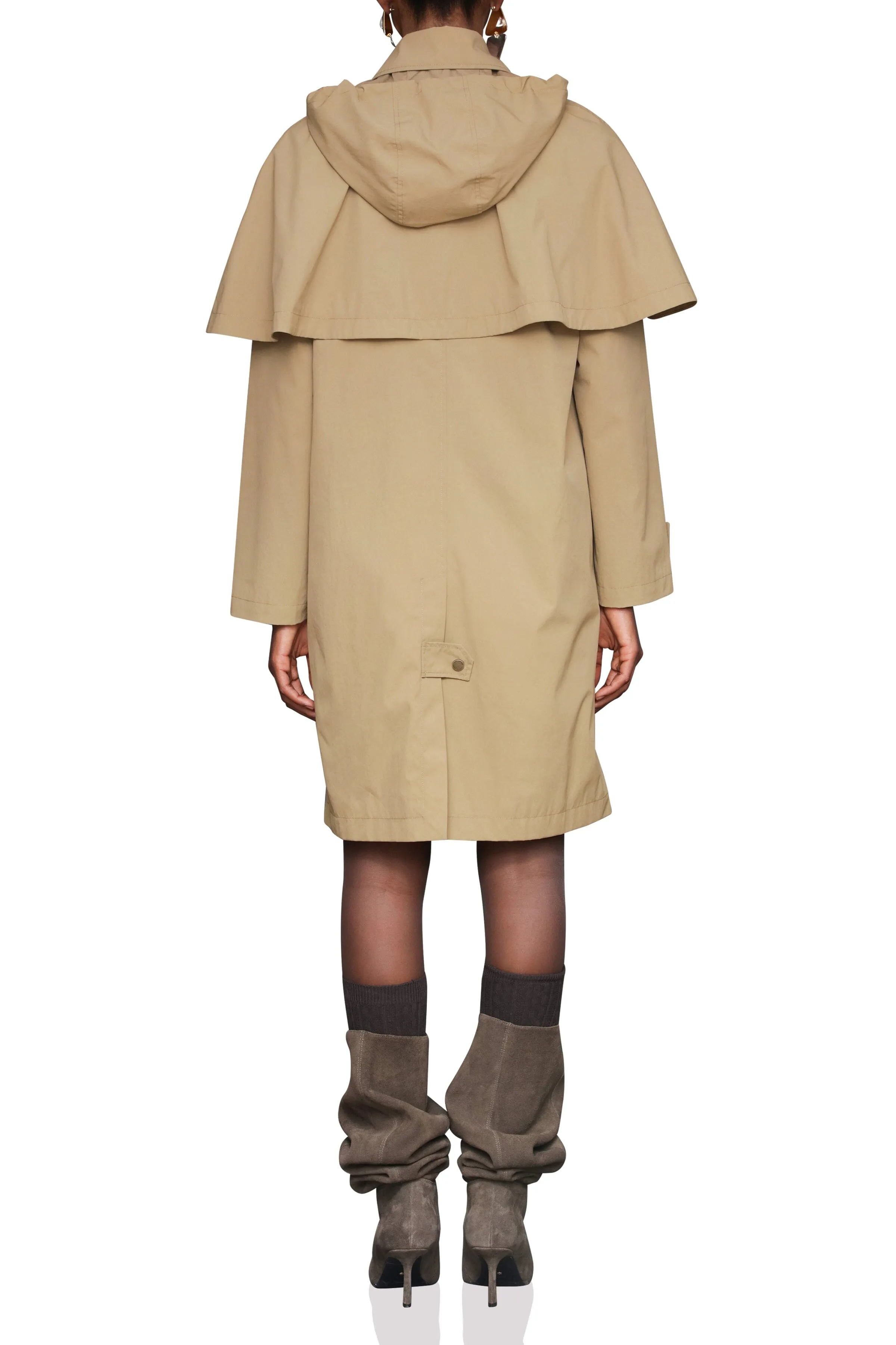 Nylon Cape Raincoat sold by Avec Les Filles product image thumbnail 2