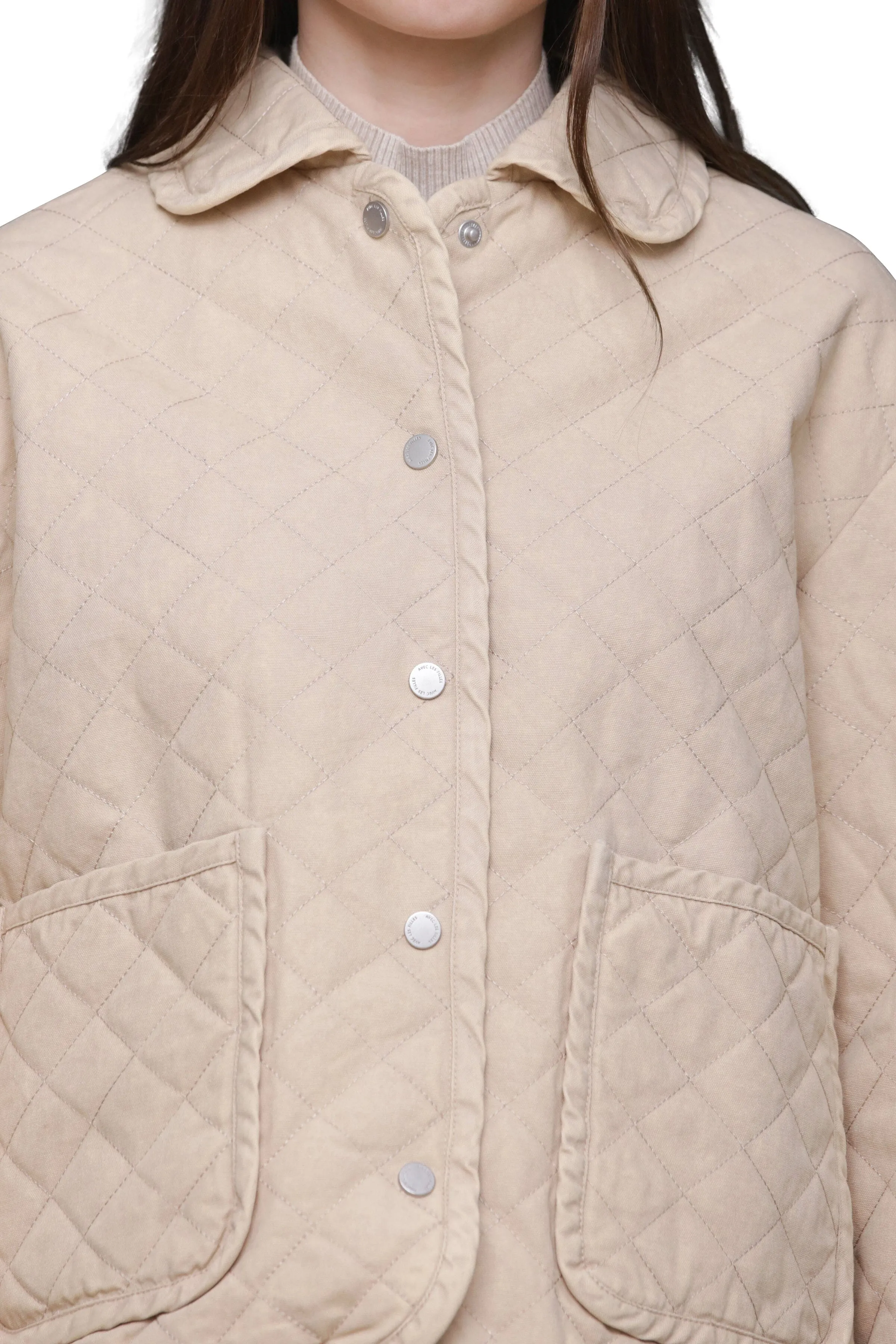 Quilted Cotton Field Jacket sold by Avec Les Filles product image thumbnail 2
