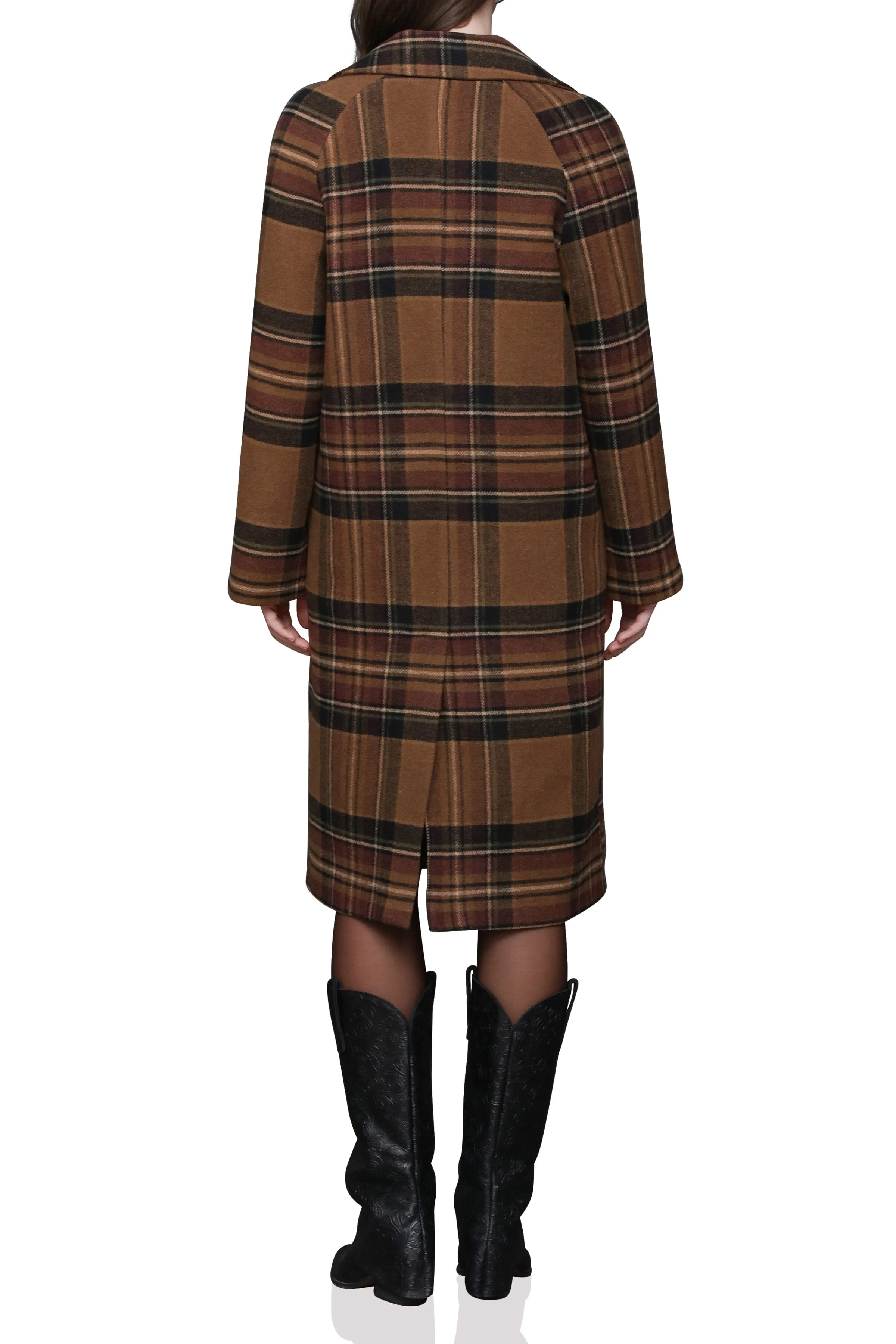 Plaid Relaxed Walker Coat sold by Avec Les Filles product image thumbnail 2