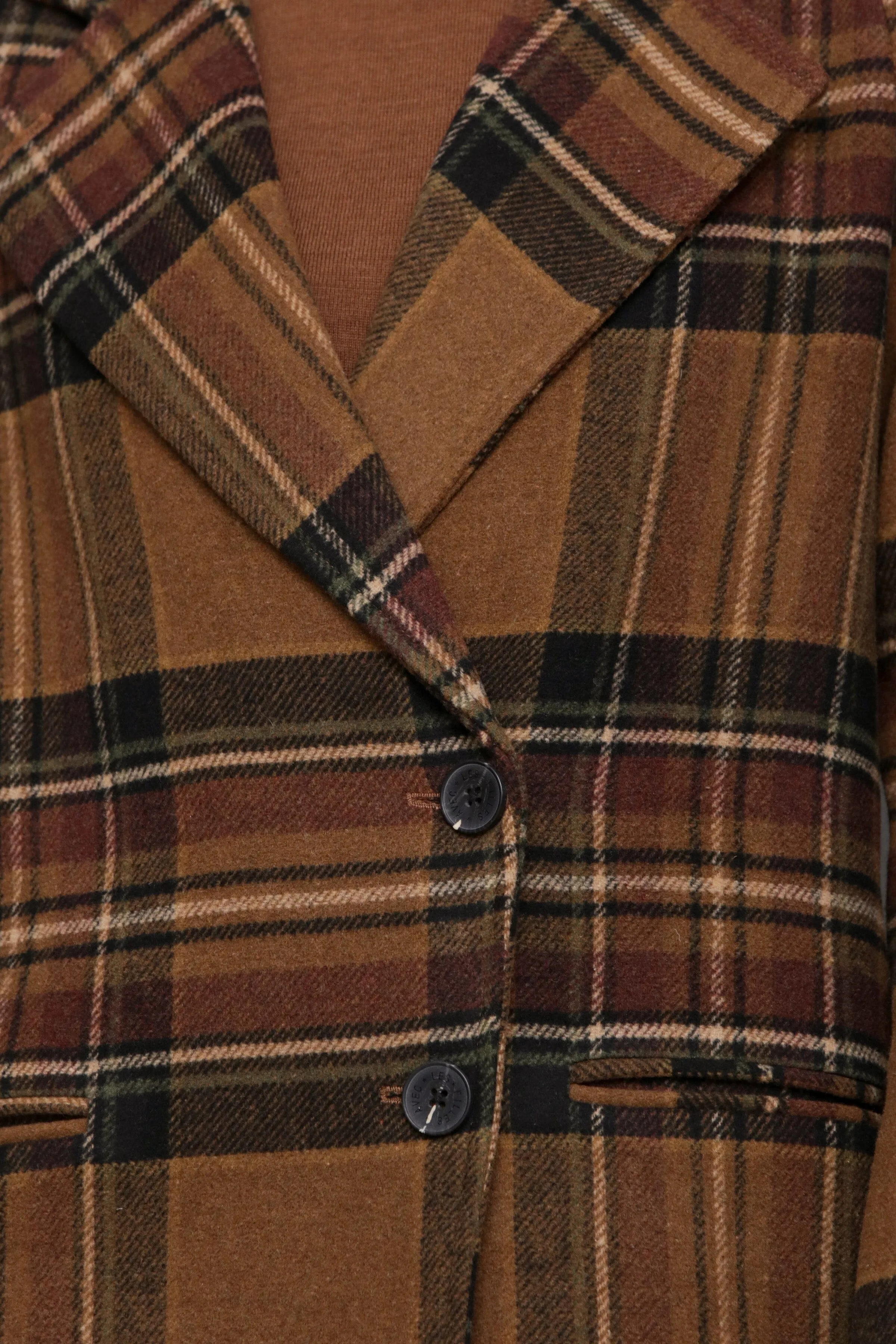 Plaid Relaxed Walker Coat sold by Avec Les Filles product image thumbnail 3