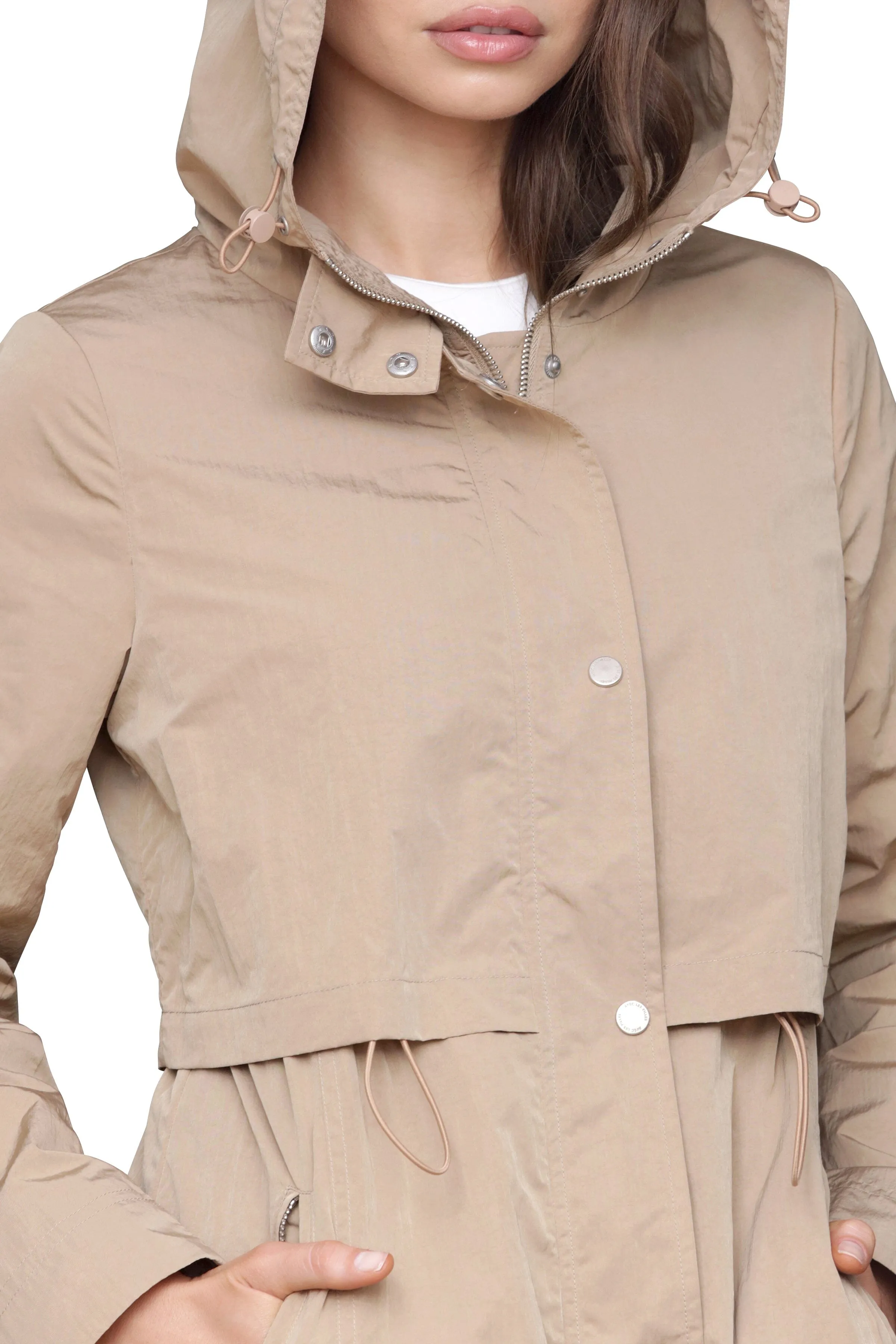 Maxi Hooded Anorak Coat sold by Avec Les Filles product image thumbnail 3