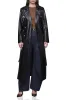 Faux Leather Belted Utility Trench Coat sold by Avec Les Filles