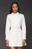 Belted Cotton Blend Pleated Shirtdress sold by Avec Les Filles