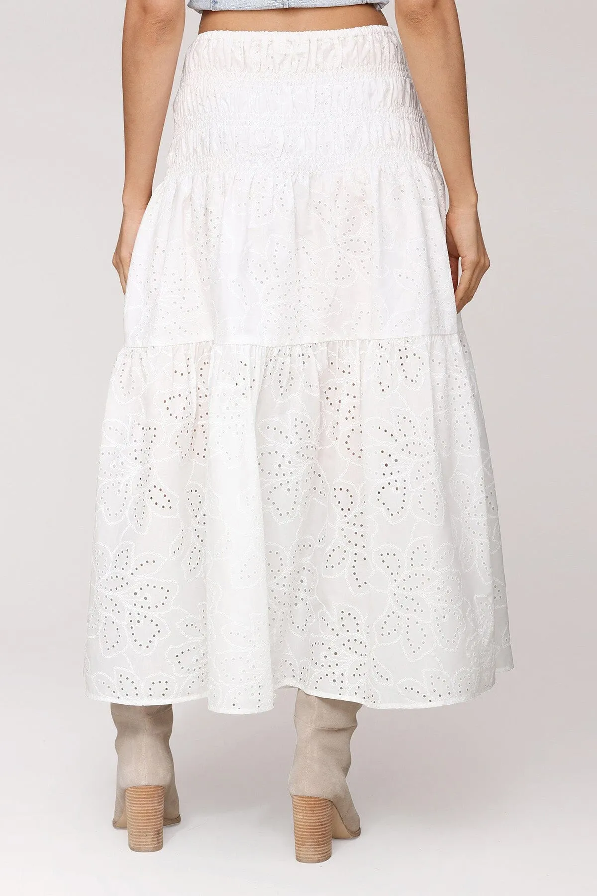 Cotton Broderie Anglaise Maxi Skirt sold by Avec Les Filles product image thumbnail 5