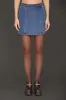 Braided Trim Denim Mini Skirt sold by Avec Les Filles