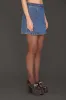 Braided Trim Denim Mini Skirt sold by Avec Les Filles